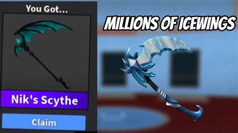 Its blue colored blade takes a jagged shape with black hemispheres varying in different sizes attached to it. . How much is icewing worth